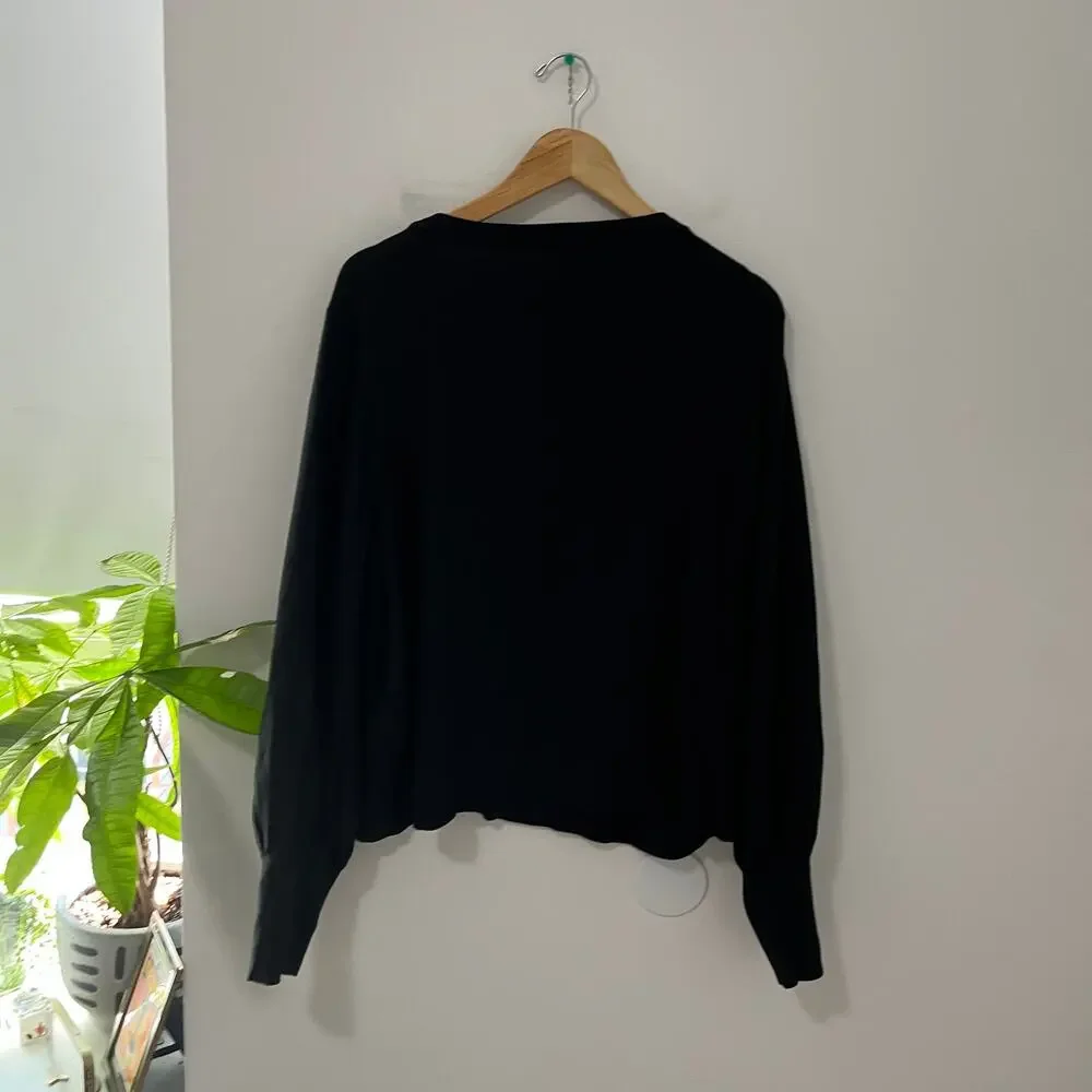 J. Crew Black Silk Blend Sweater Size 3X